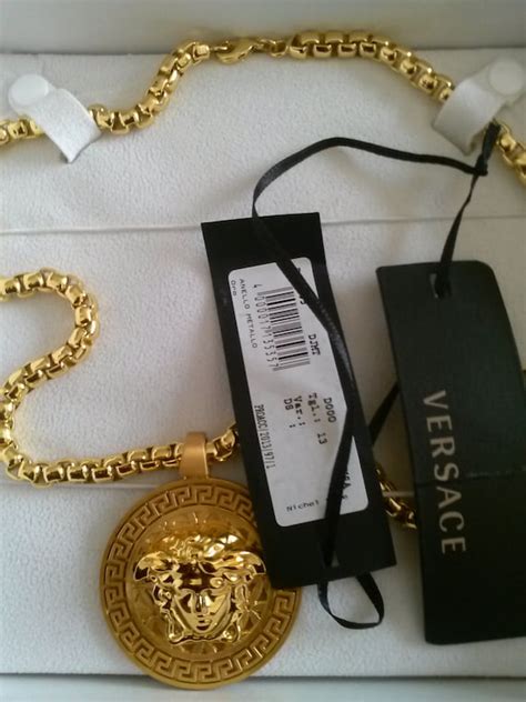 versace jewelry fake gold|authentic versace necklace.